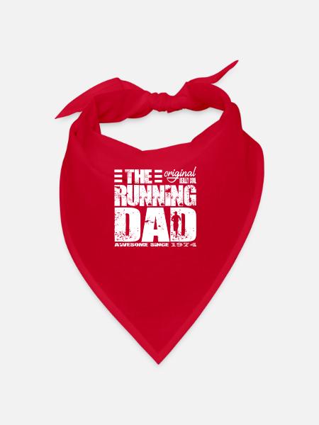 1974 - Le papa qui court - Bandana - rouge - Devant