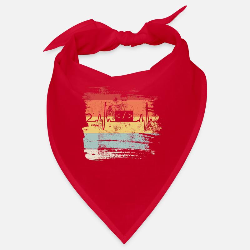Programmation cadeau Heartbeat IT Coder Programmer Bandana