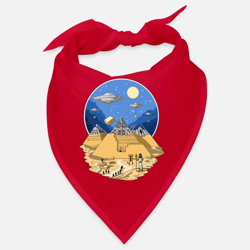 UFO Aliens Pyramides Egyptiennes Bandana