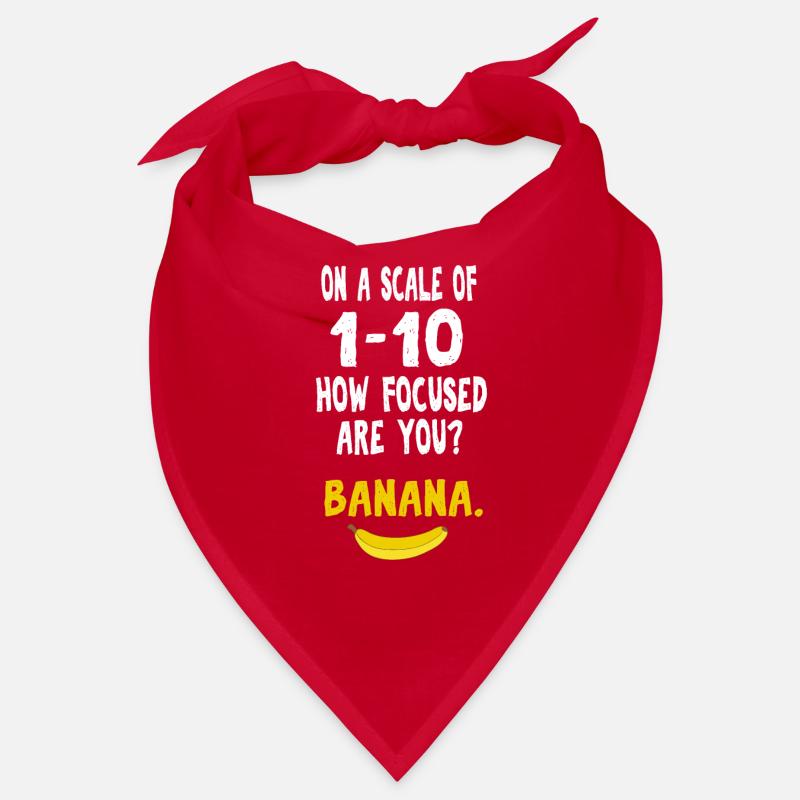 Banana ADHD Distracted focus nerd funny gift Bandana