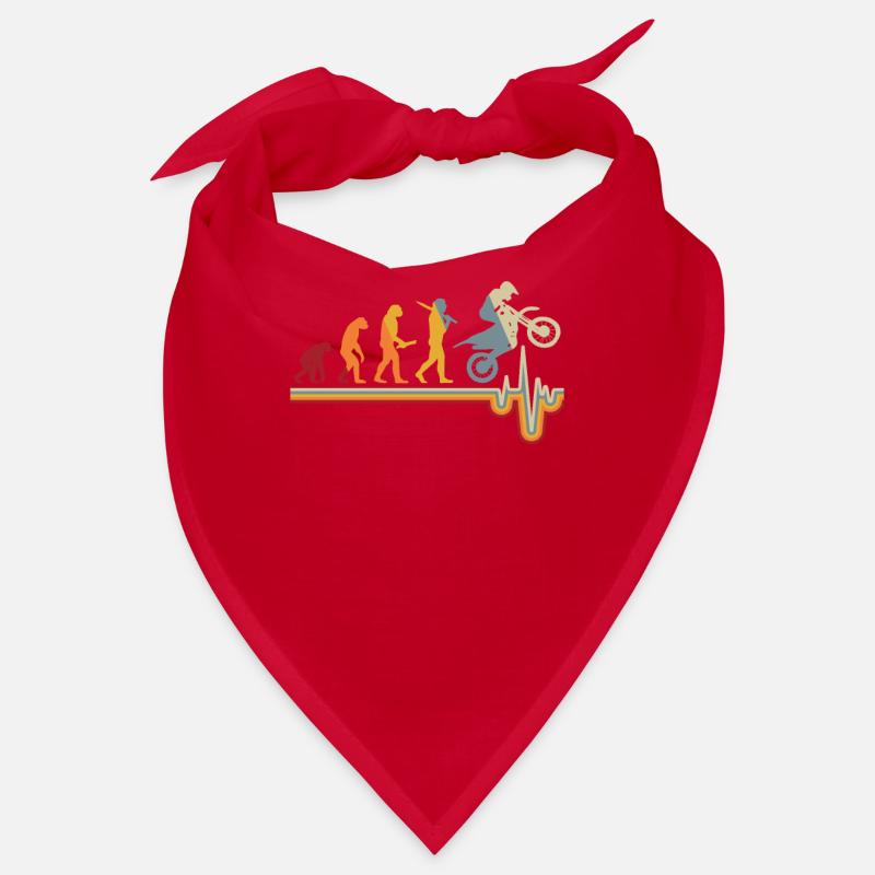Motocross Evolution Heartbeat Motorcycle Gift Bandana