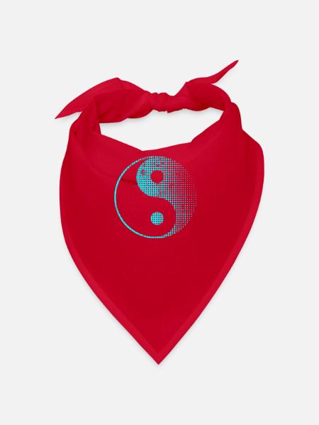Yin Yang - Bandana - red - Front