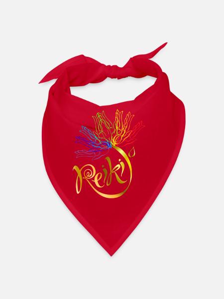 Reiki Master Spiritual Chakra healing gift - Bandana - red - Front