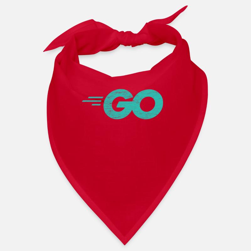 Go Programming Language with Go logo distressed Bandana
