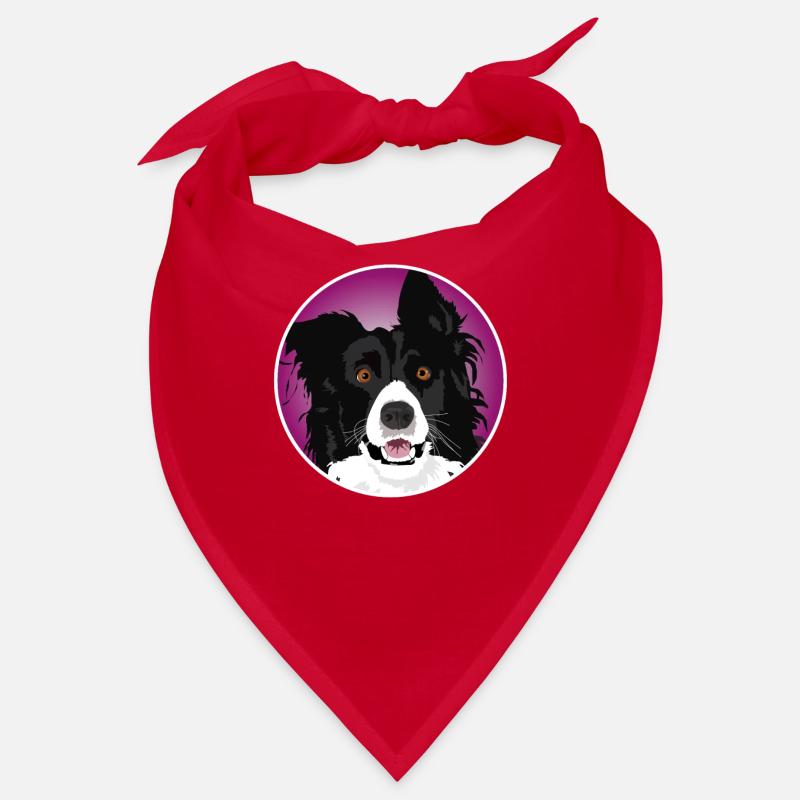 Chien Border Collie cool Bandana