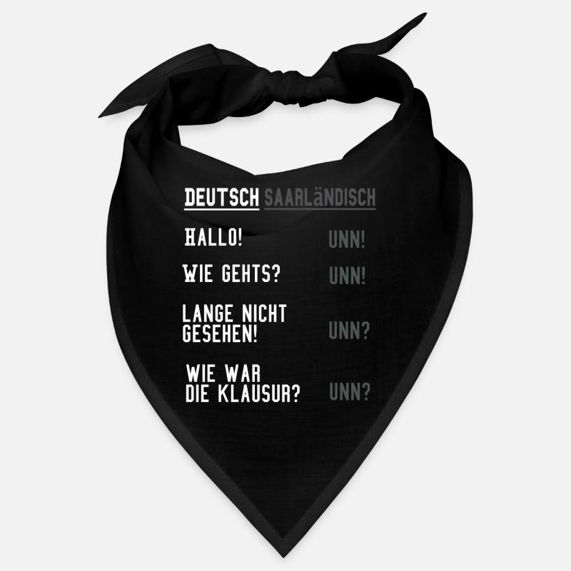Deutsch Saarländisch Saarland Dialekt Geschenkidee Bandana