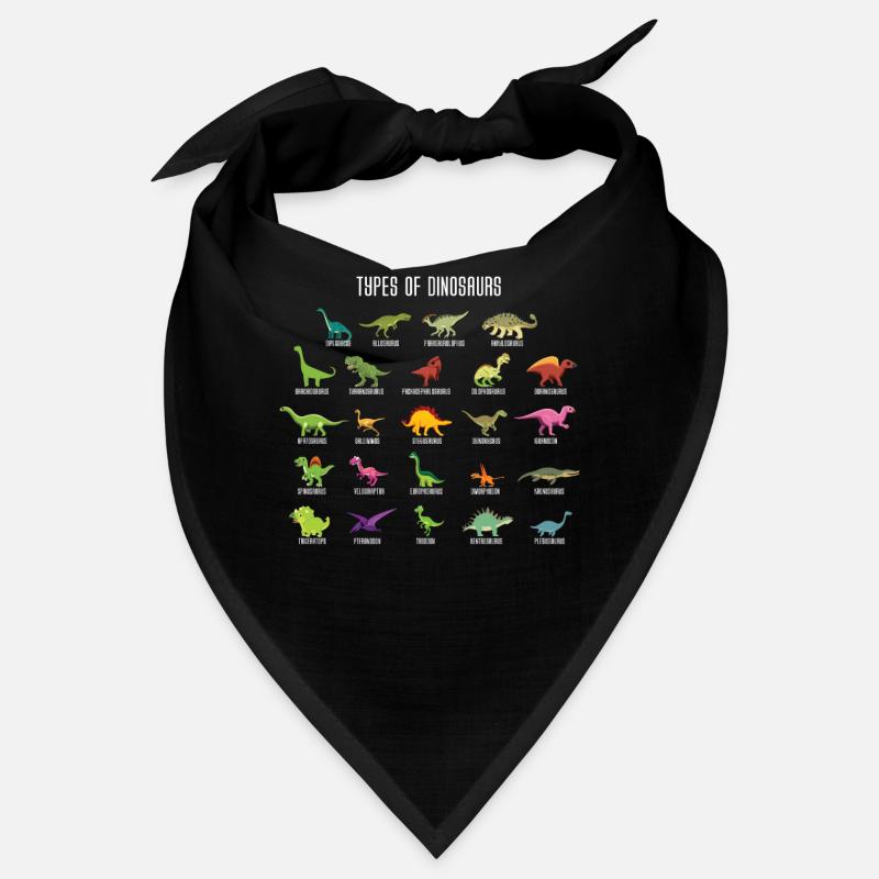 Types de chemise obsédée par dinosaure dinosaure Bandana