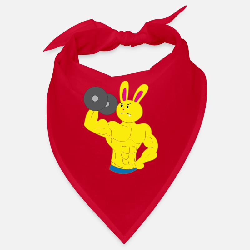 Une barre de formation de biceps de bodybuilder de lapin de dent Bandana