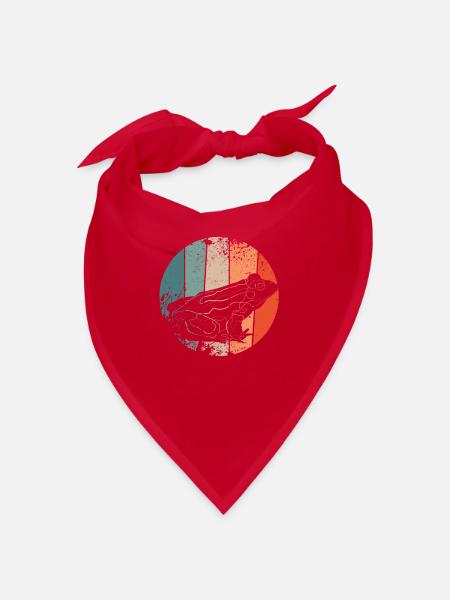 Frosch - Bandana - Rot - Vorne