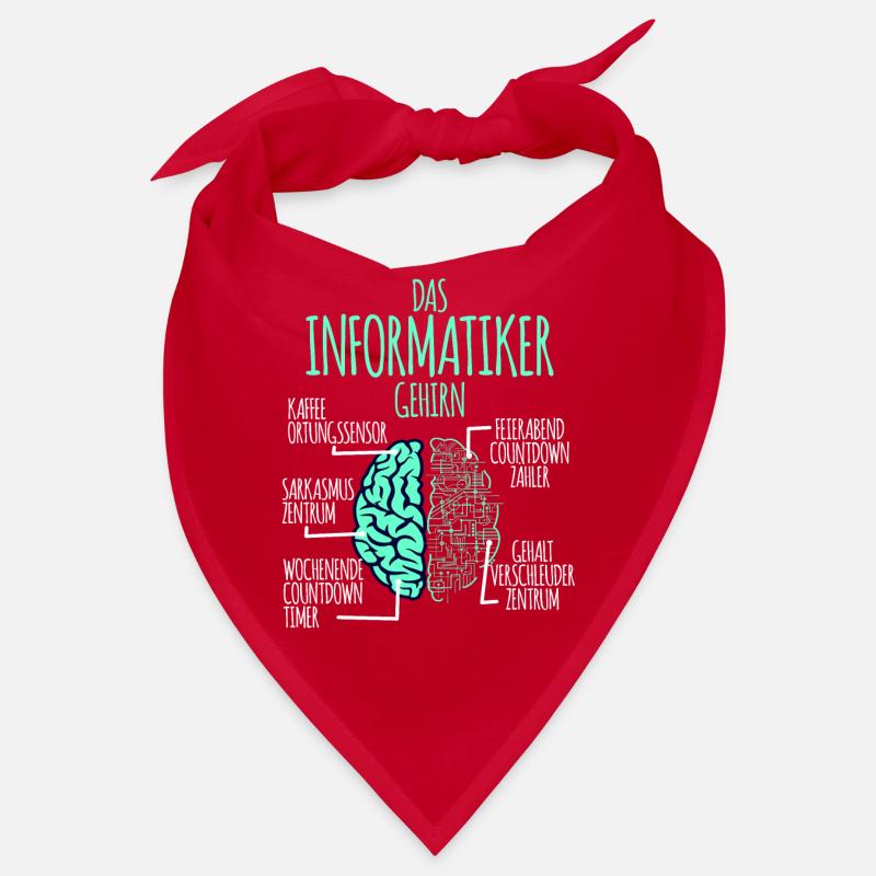 Informatiker Informatik Programmierer Nerd Geek - Bandana - Rot