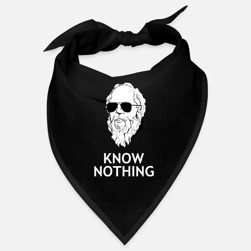 Socrate "Know Nothing" philosophe philosophie nerd Bandana