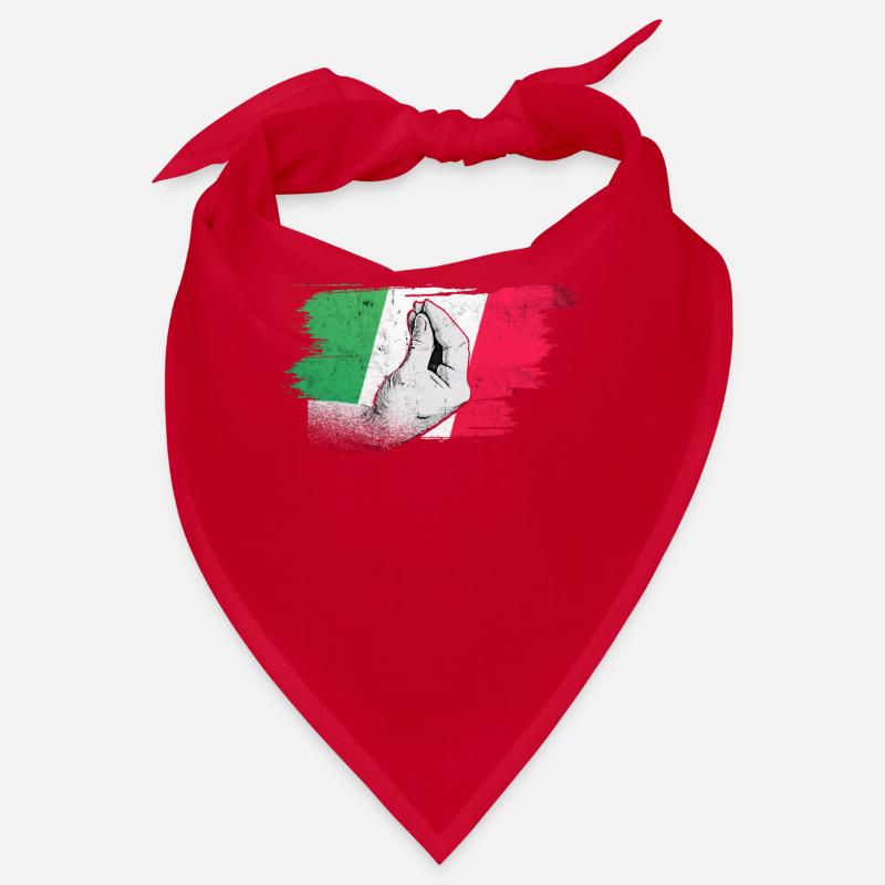 Italian flag with typical hand gesture capisci? Bandana