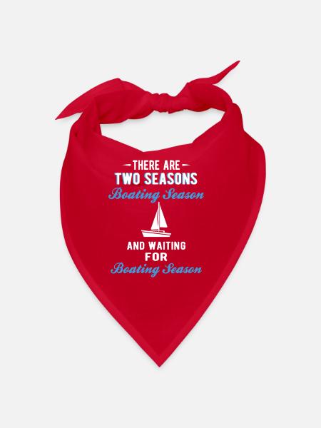 BOATING : Boating Season - Bandana - red - Front