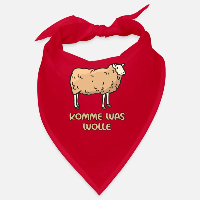 Come What Wool Sheep Pun Bandana