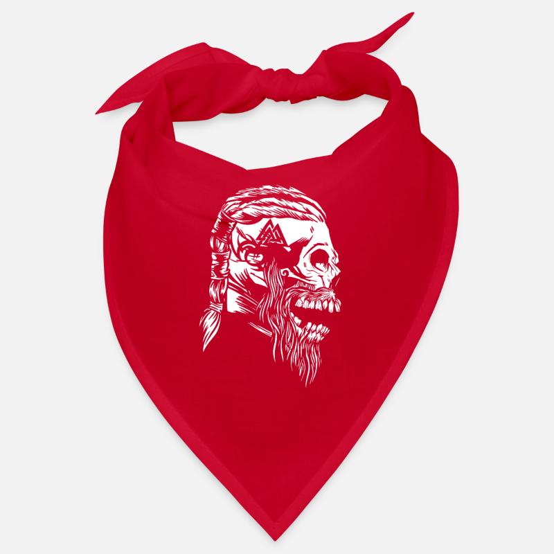 Viking skull with tattoos Bandana