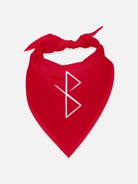Guérison rune nordique viking guerrier cadeau - Bandana - rouge - Devant
