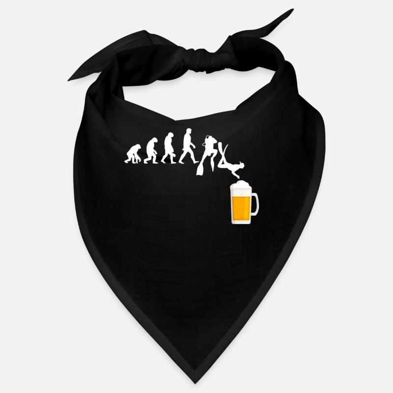 Taucher Evolution Bier Tauchen Tieftaucher Alkohol Bandana