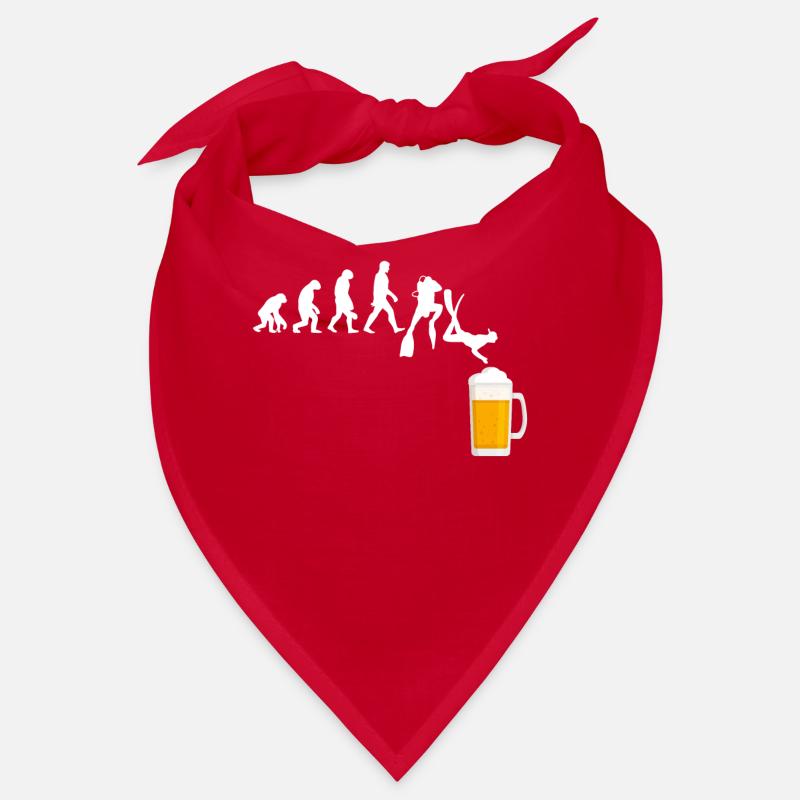 Taucher Evolution Bier Tauchen Tieftaucher Alkohol Bandana