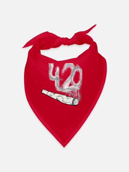 Joint - Tüte - Rauch 420 - Bandana - Rot - Vorne