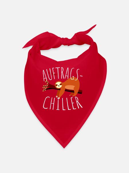 Orderchiller Sloth Gift Order Chiller - Bandana - red - Front