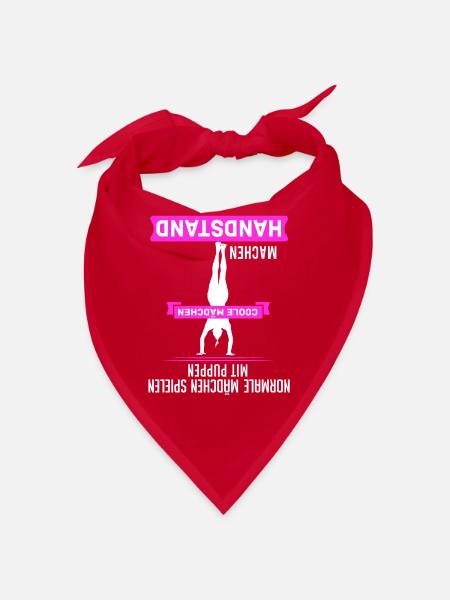 Handstand Turner Turnen Geschenk - Bandana - Rot - Vorne