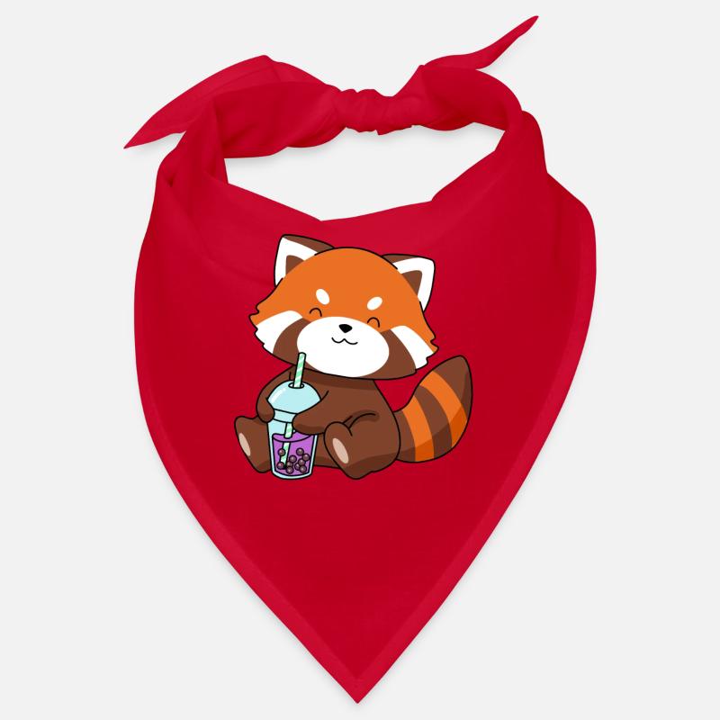 Red Panda Bubble Tea Gift Boba Tea Red Panda Bandana