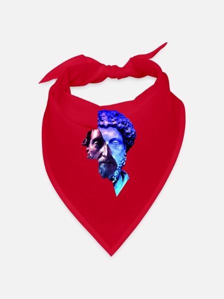 Stoicism Marcus Aurelius Purple Universe Artwork - Bandana - red - Front