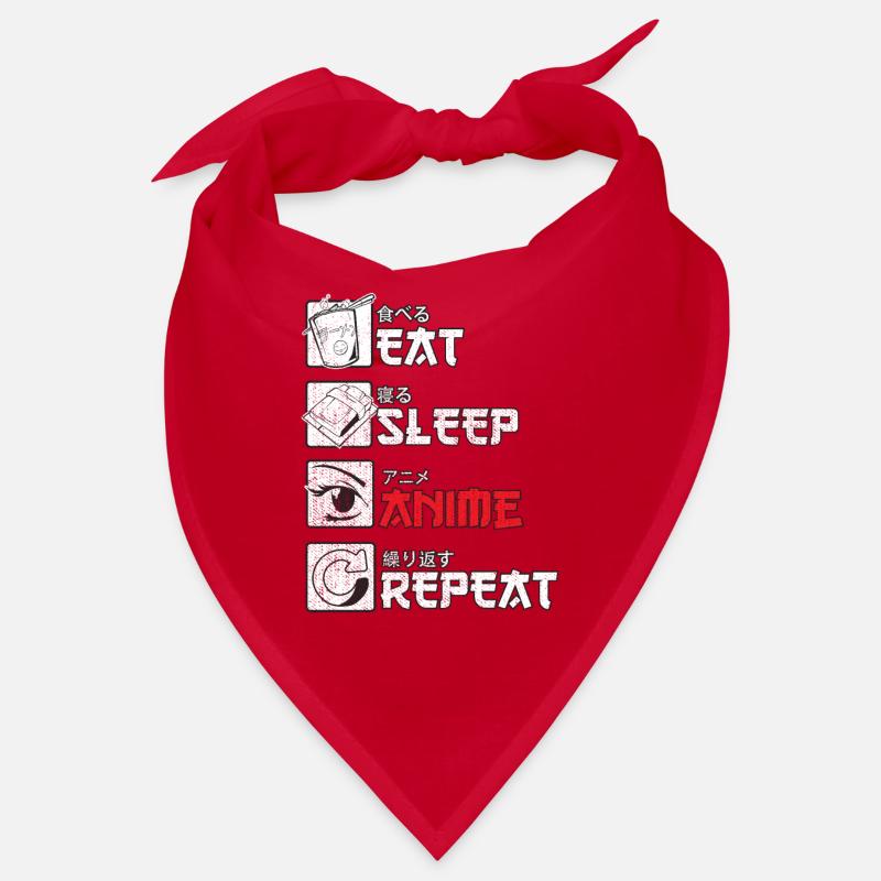Eat Sleep Anime Repeat Gift Bandana