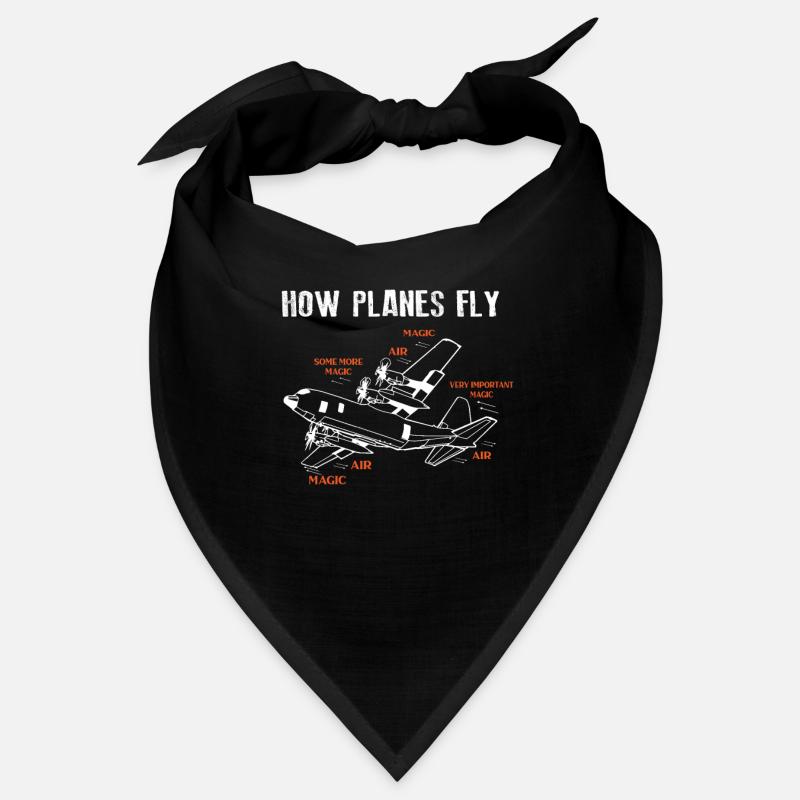 How Planes Fly Flugzeug Pilot Luftfahrt Fliegerei Bandana