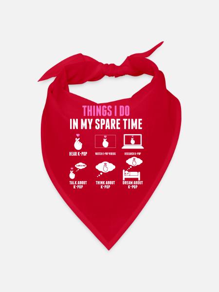 K-pop Merchandise Kpop Gift - Bandana - red - Front