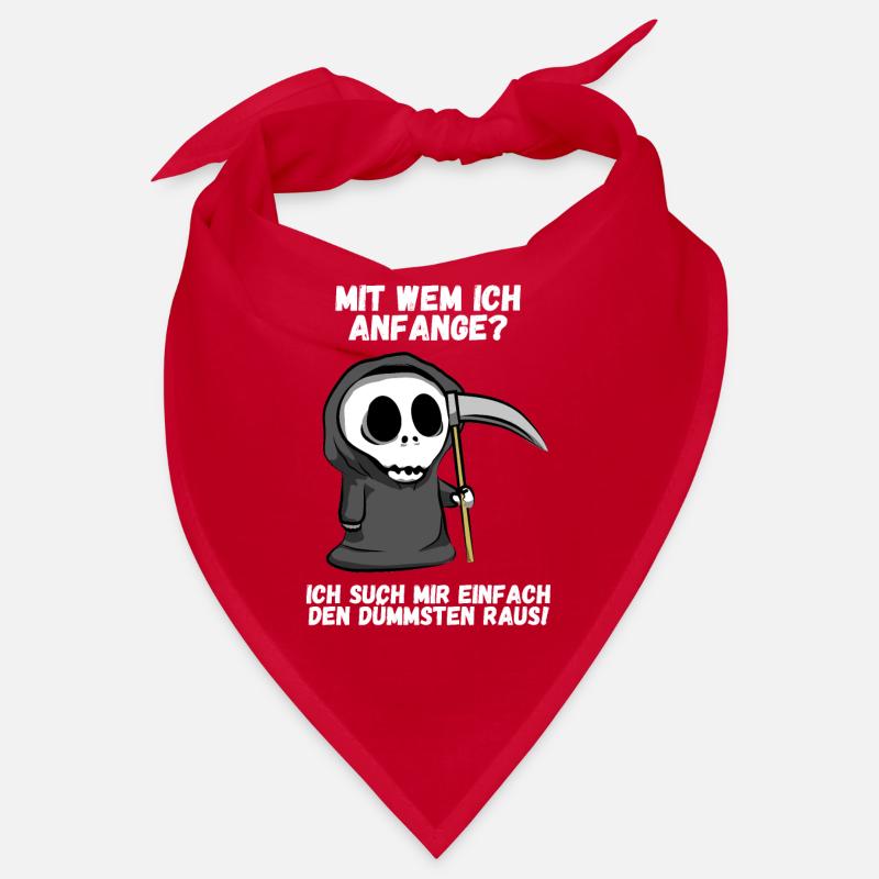 Dumm dümmer am dümmsten Tod Reaper Spruch Geschenk Bandana