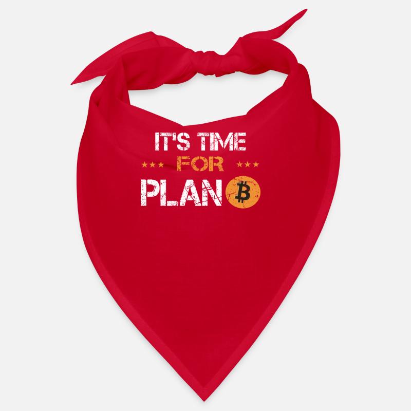 Its time for Plan B Bitcoin Krypto Crypto Währung - Bandana - Rot