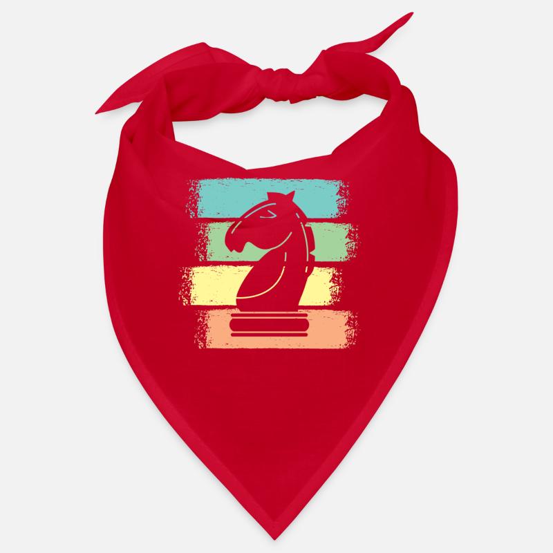 Schach Pferd Schachfiguren Retro Bandana