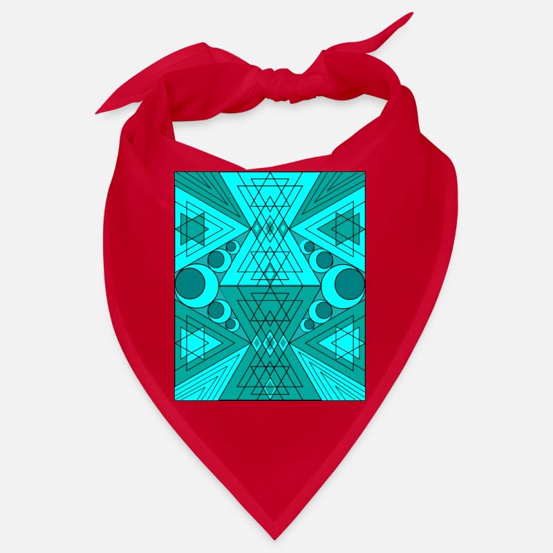 Sacred Geometry Turquoise BytheManzanitas Bandana