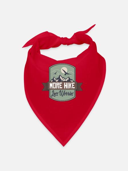 Hiking Mountains Nature Mountaineering Mountaineering Forest - Bandana - red - Front