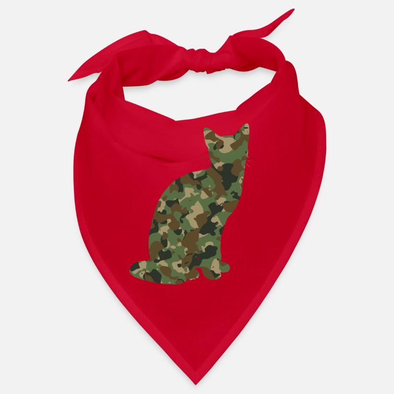 Chat camouflage chat Bandana