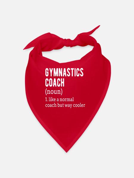 GYMNASTICS COACH: Gymnastics Coach definition - Bandana - red - Front