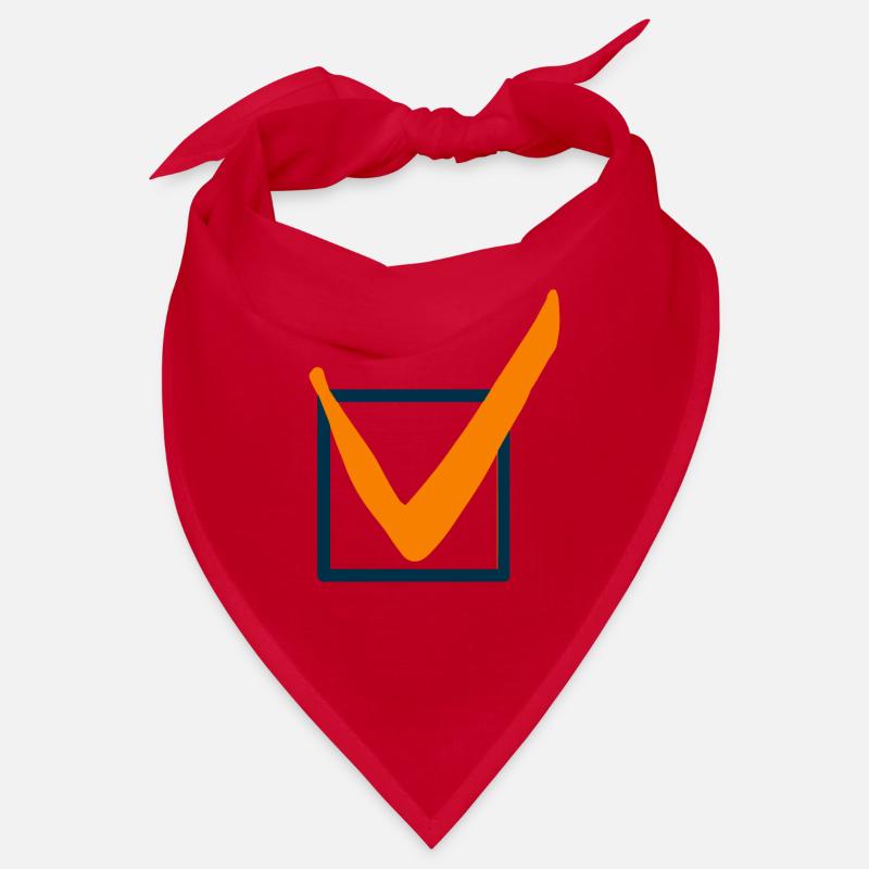 Check mark characters Bandana