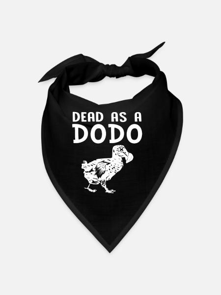 Dodo Geschenk Vogel Urzeit Fossil Archäologie Geek - Bandana - Rot - Vorne