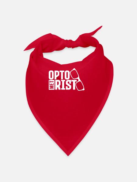 Optician Optometrist Optometrist Optometry Optics - Bandana - red - Front