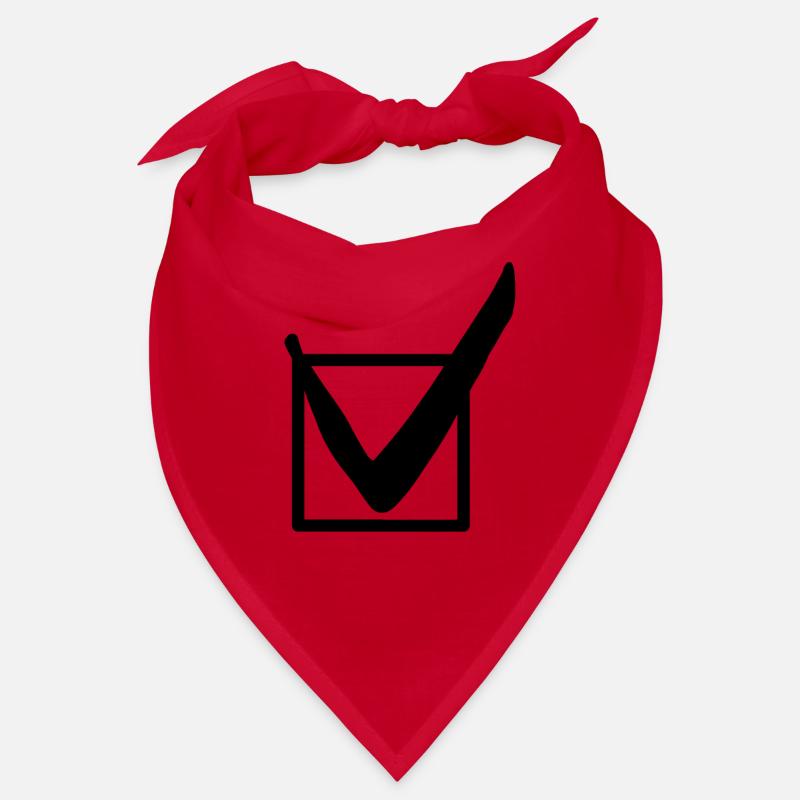Symbol check mark gift idea Bandana