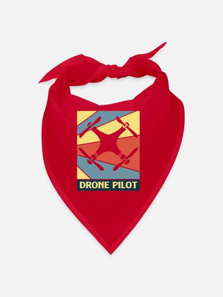 drone - Bandana - red - Front