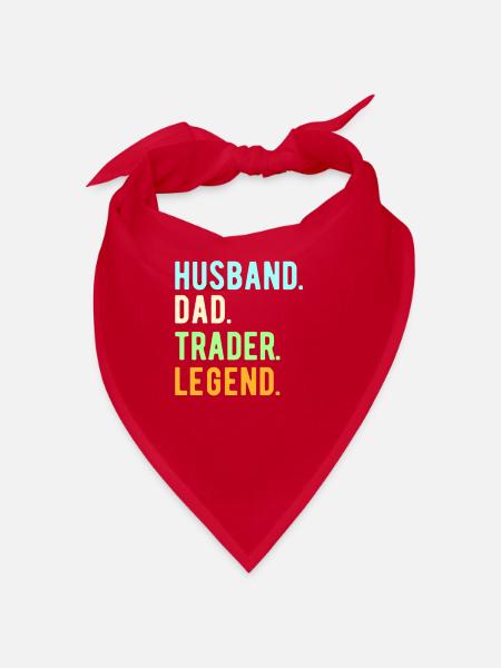 STOCK MARKET/FOREX TRADER trader legend - Bandana - rouge - Devant