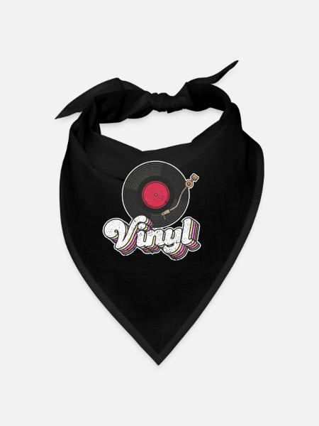 Vinyl Record Turntable Player Lover Cute - Bandana - Rot - Vorne