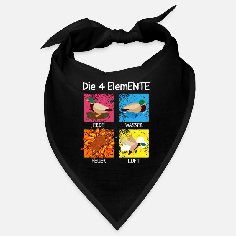 Les 4 Canard ElemENTE Canard Feu Eau Bandana