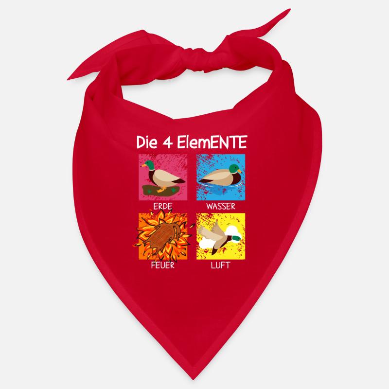 The 4 ElemENTE Ducks Duck Fire Water Bandana