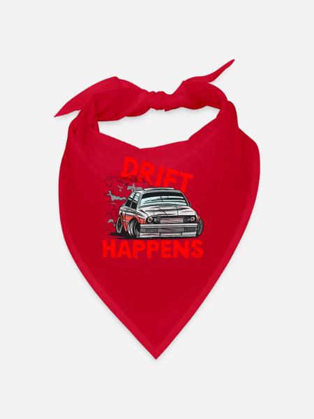 Car Drifting Racing Racecar Motorsport Mechanic - Bandana - Rot - Vorne