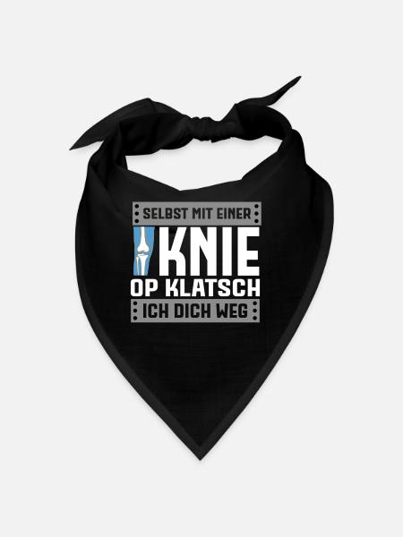 Knieersetzung - Selbst Mit Einer Knie Op - Bandana - Rot - Vorne