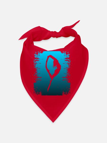 Diver dive apnea recreational diver water sea - Bandana - red - Front