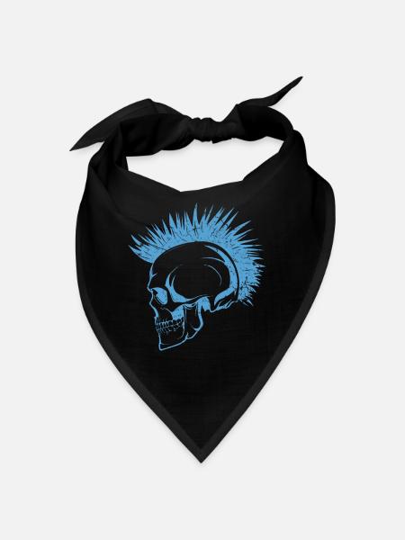 Skull Punks Punk - Bandana - red - Front